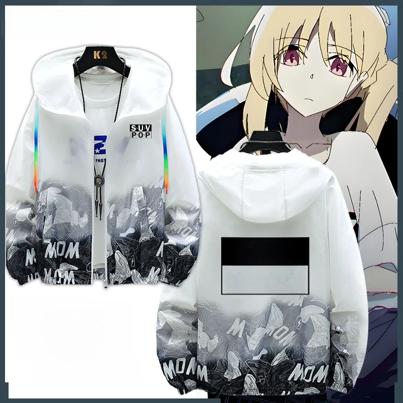 

Ultra-Thin Sun Protection Clothing ex Loose Fit Long Sve Polyester Nylon Cosite Fiber Breathable Outerwear for Spri...