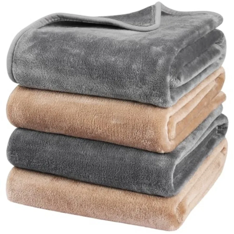 

Dog Blanket Washable for Puppy: 4 Packs Dog Blankets 40"x28" - Fluffy Soft Small Throw for Cat Puppy Kitten Dogs - Fleece Pet B
