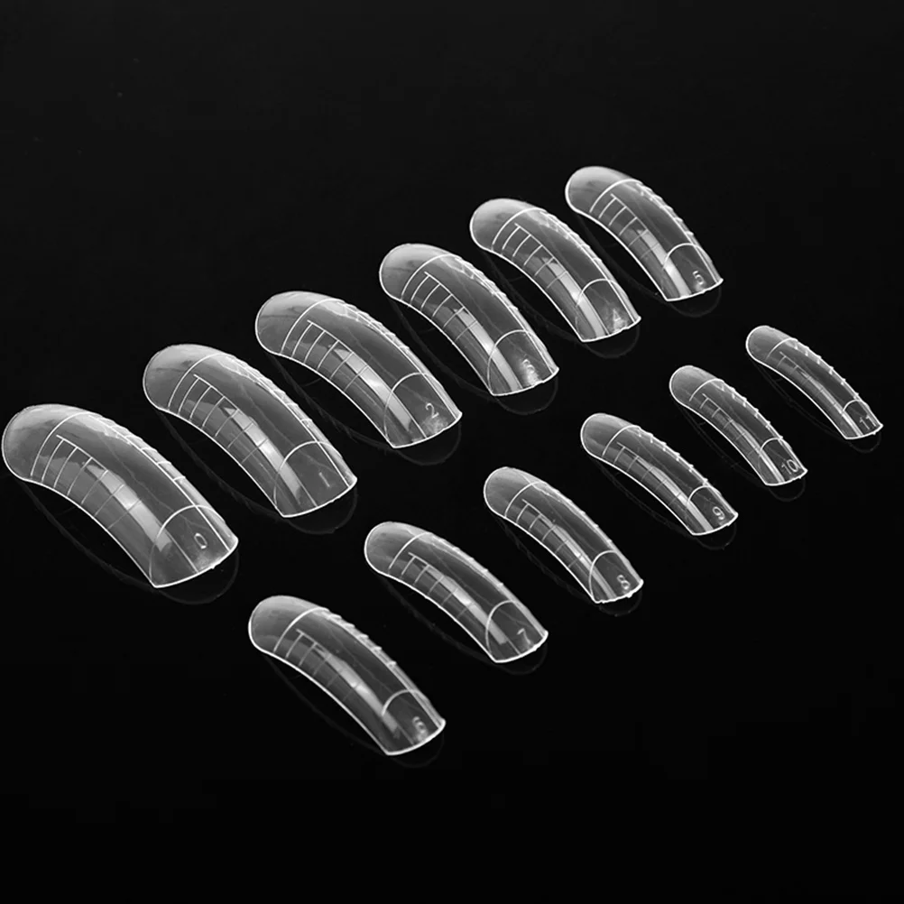 

120Pcs Nail Extension Mold with Measurement Scale Easy Fit for Natural Nails Perfect for DIY Manicure Nail Mold with Scale