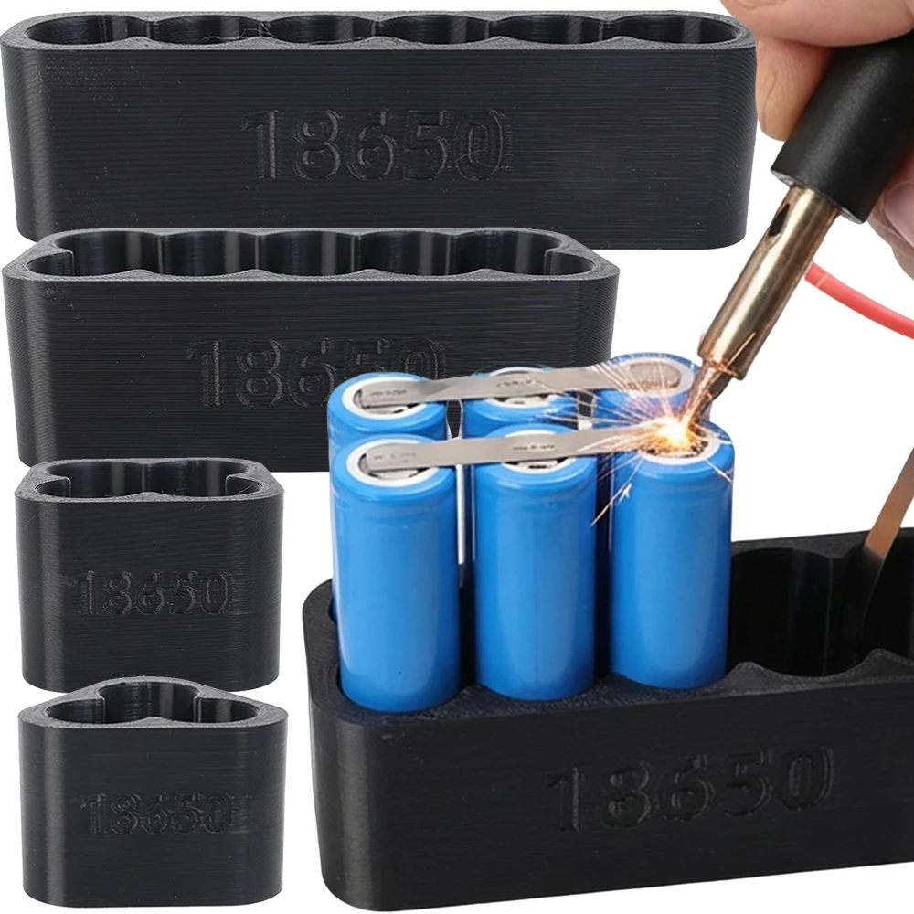 

1/4Pcs Battery Spot Welding Fixture DIY Lithium Battery Special Assembly Fixed Bracket Special Manual Welding 3/4/6/10Cell Mold
