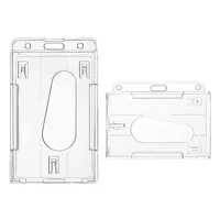 Etiqueta de identificación, funda transparente para permiso de trabajo, funda para tarjeta de trabajo comercial, funda para tarjeta de trabajo, soporte para tarjetas de crédito