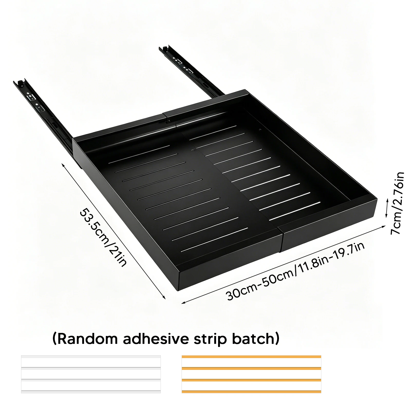2 Pack Cabinet Pull Out Shelves Expandable Width(12inch-20inch) Slide-Out Storage Shelf for Kitchen Pantry Home Pot and Pan