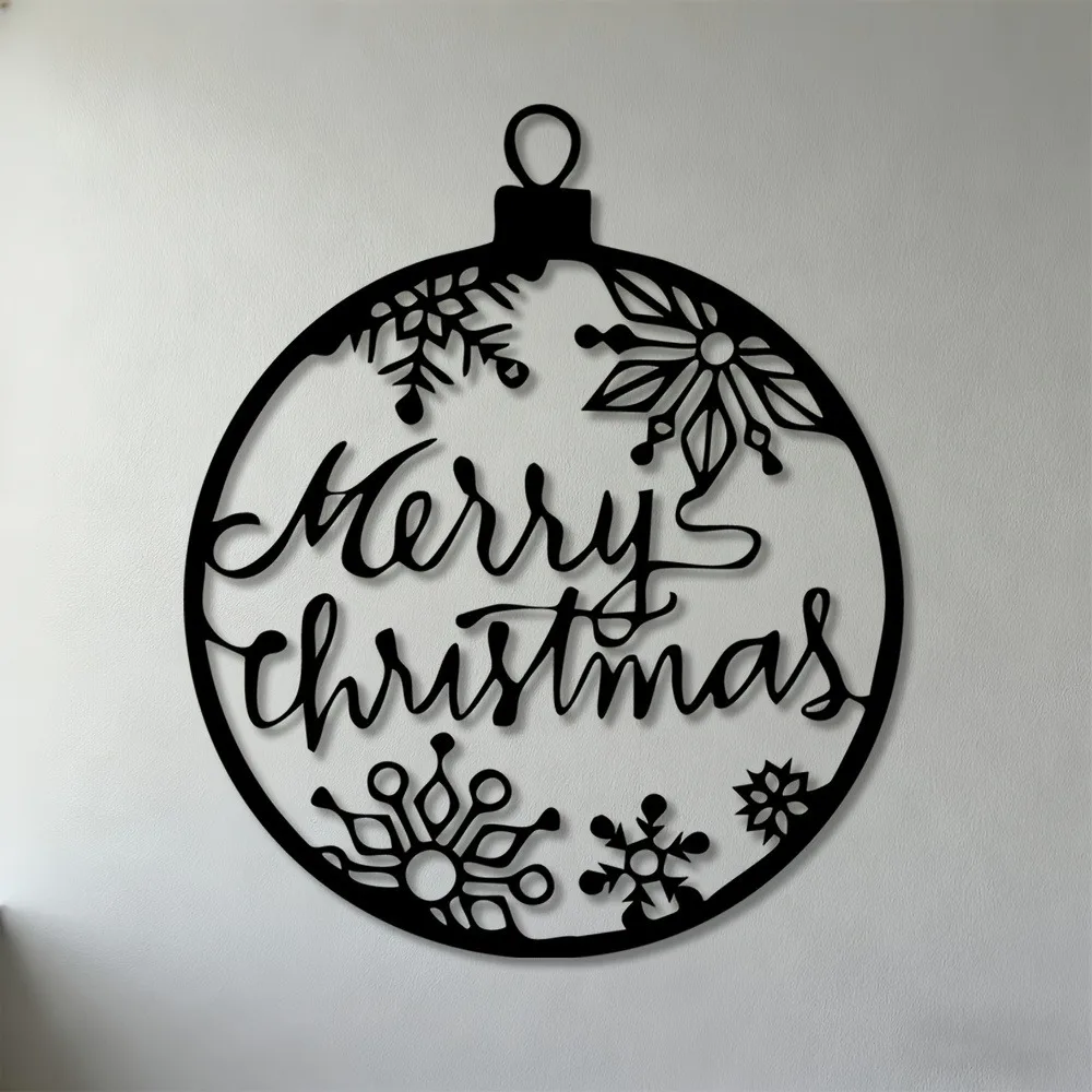CIFBUY Wrought Iron Wall Decor Modern Metal Bauble Artwork Retro Hanging Sign Indoor Living Room Bedroom Office Home Ornament