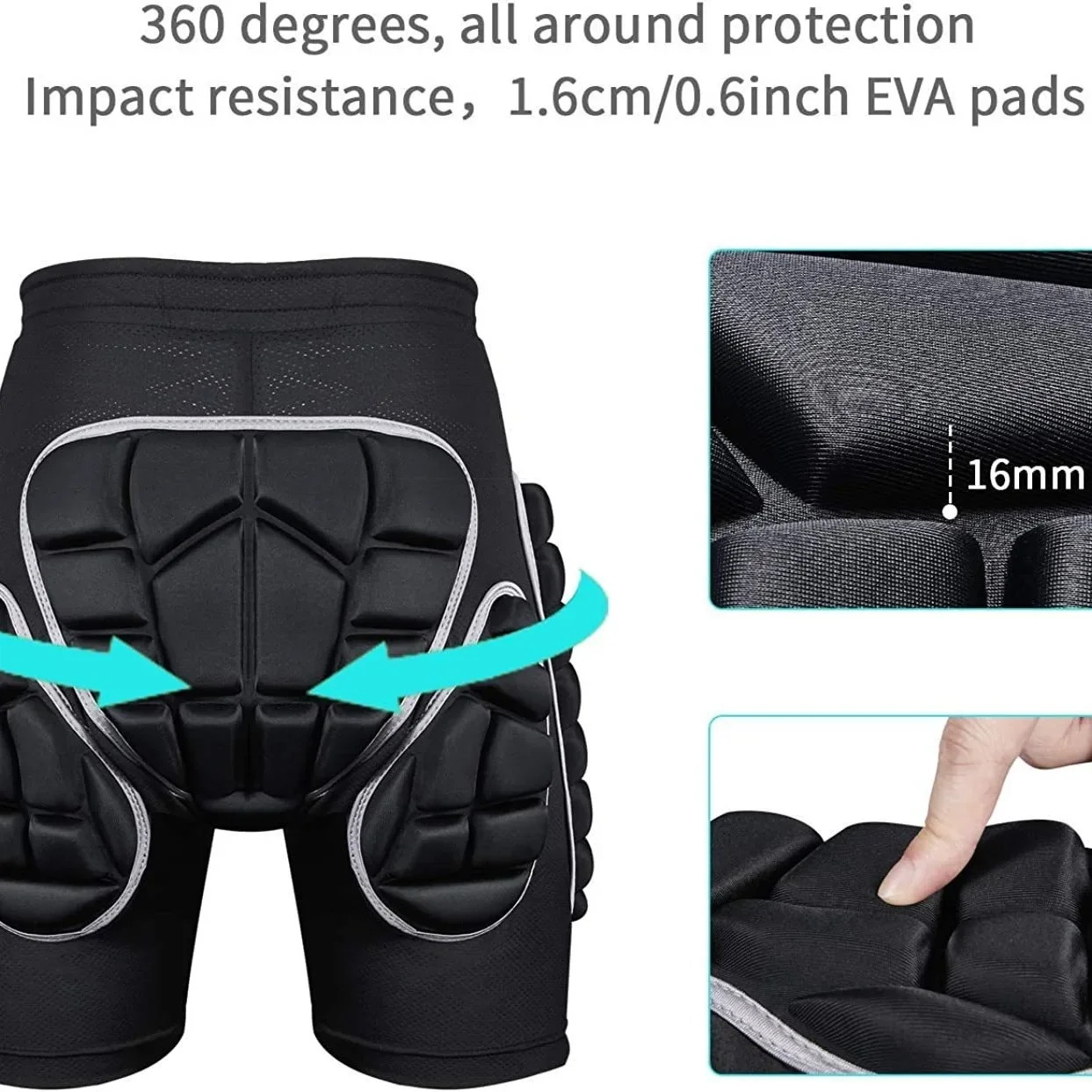 Ski protective gear ice skating roller skating safety anti fall anti-collision hip protection pants outdoor sports protective