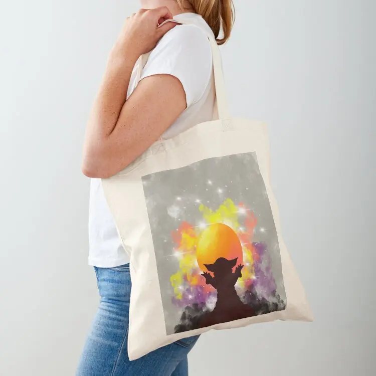 

Small Magical Child is Praying to Bright Starry Space. Tote Bag Handbags Gift bags Women's tote bag