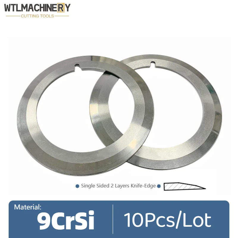 slitter round blade 9crsi laminas superiores faca circular single sided camadas faca borda para corte rebobinamento maquina 10 pcs 01