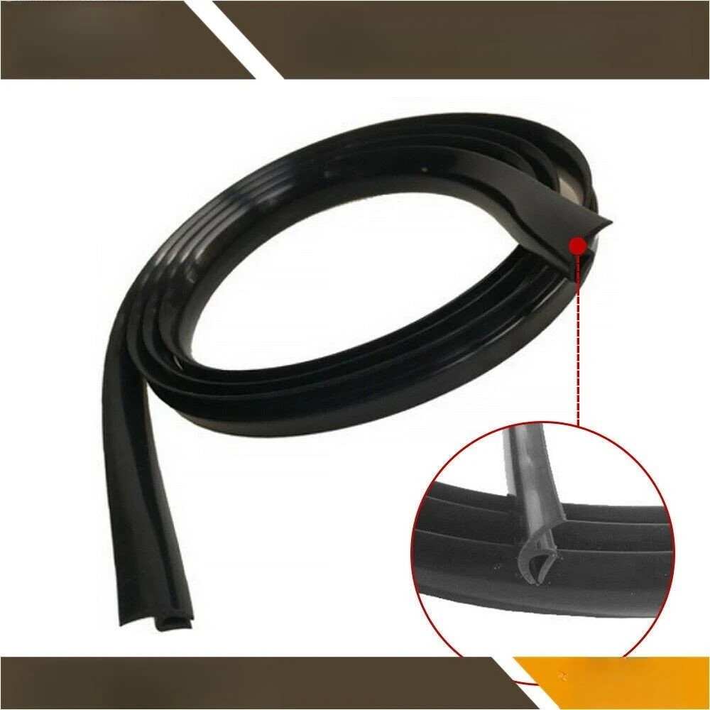 Universal Windshield Panel Sealed Trim Moulding Rubber Strips Car Front Under