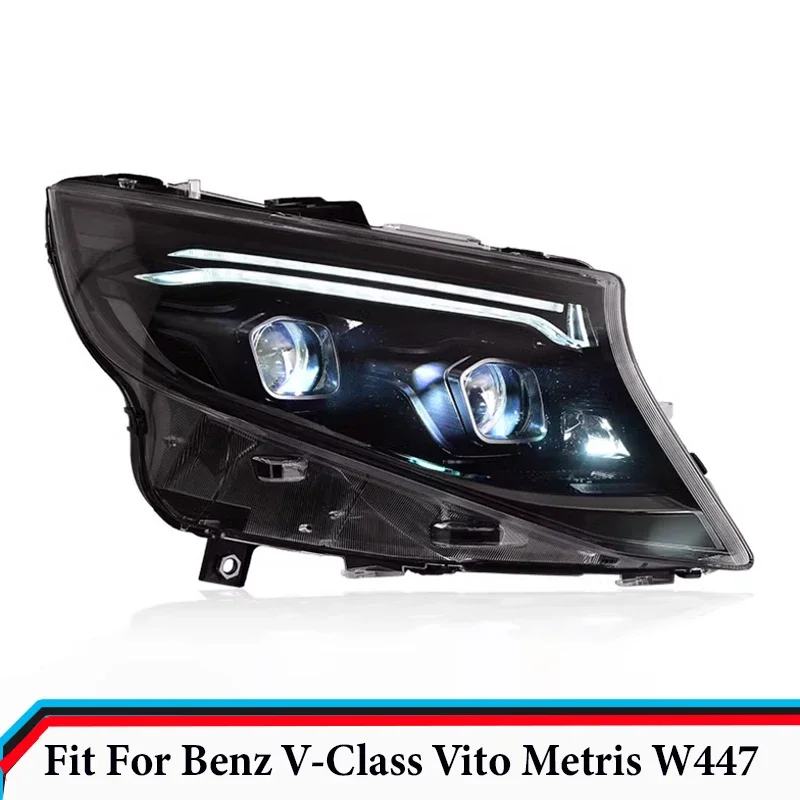 Headlight Assembly Fit for Mercedes Benz V-Class V200 V220 V250 V260 Vito Metris W447 Molding Trims Car Exterior Accessories