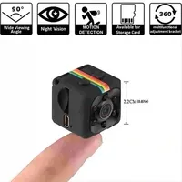 Original SQ11 Mini 1080p HD Micro Action Camera with 30fps, Night Vision, Sports DV, Outdoor Gopro, Supports 128G