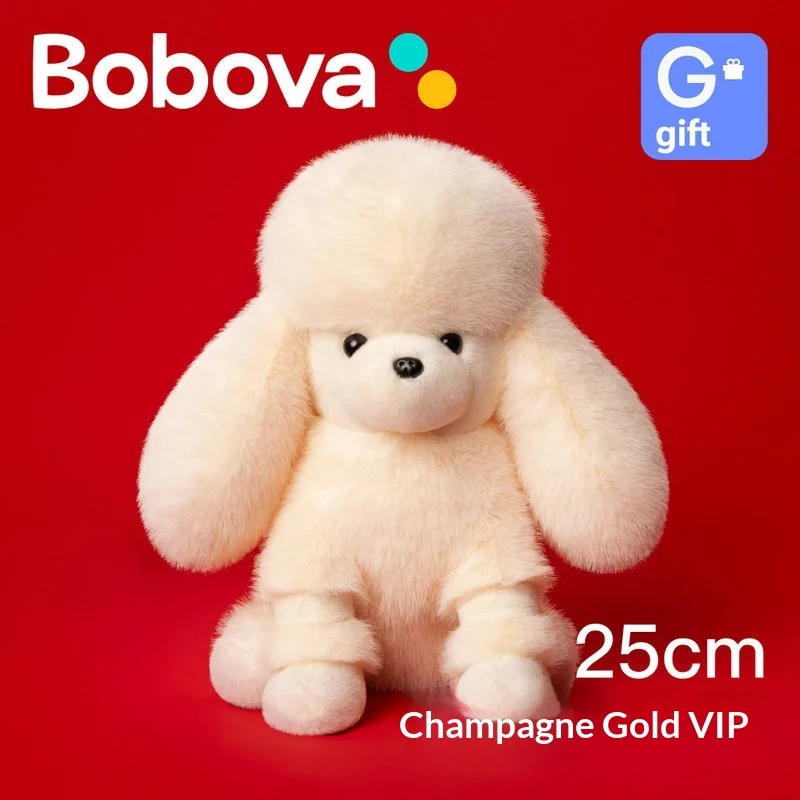 

Мягкая плюшевая игрушка-пудель Бобова, серая, для детей, девочек, подруг, подарок на день рождения, игрушка-компаньон для сна, комфортная кукла