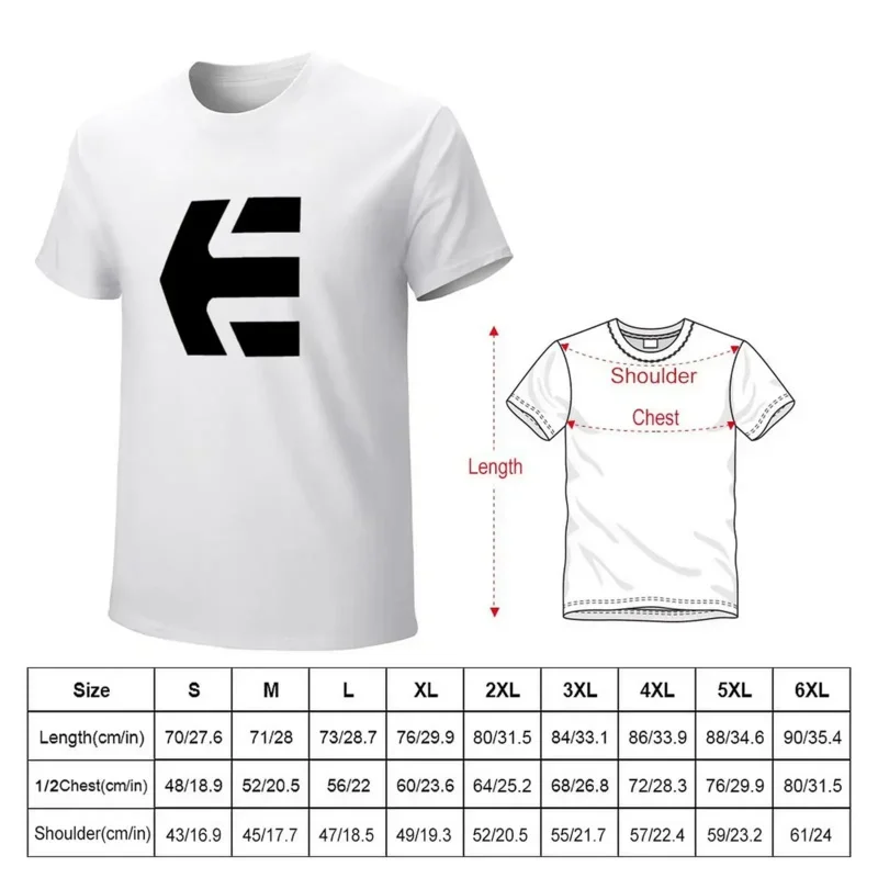 Camiseta de Skate Etnies para fanáticos del deporte, tops bonitos para niños, camisetas blancas para hombres