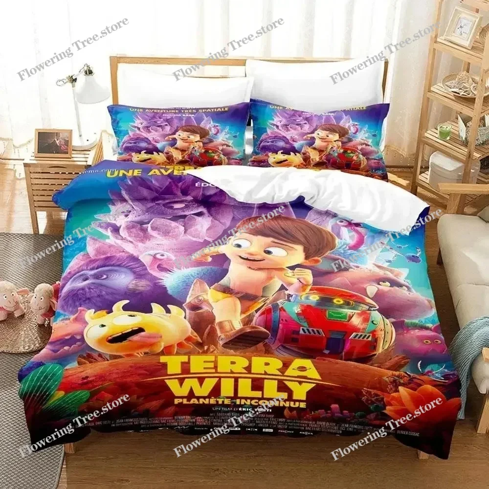 

New Terra Willy Bedding Set Single Twin Full Queen King Size Bed Set Adult Kid Bedroom Duvet cover Sets 3D Anime Bed Sheet Set