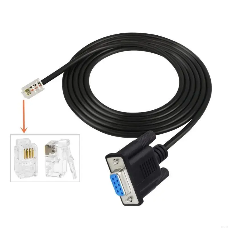 D5BB 9 พิน DB9 หญิง RS232 อนุกรมถึง RJ9 4P4C PC LINK CABLY CABLUAGURATION CABLY สำหรับไดรฟ์ CDHD SERVOTRONIX