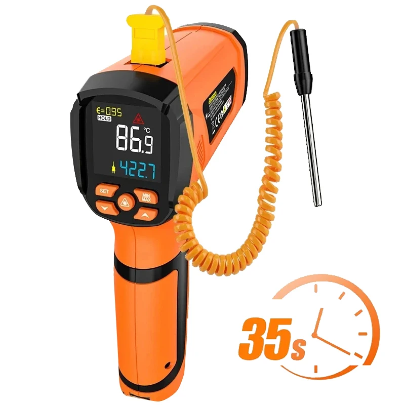 

IR05A ~50°C~1600°C With K-type Digital Infrared Thermometer Laser Thermometer Non Contact Laser Thermometer industrial Tool