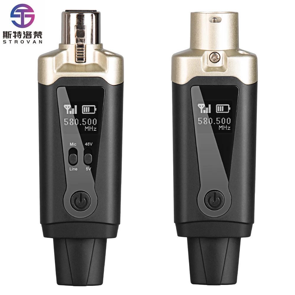 

Wireless Microphone System UHF Wireless XLR Transmitter and Receiver for Dynamic Microphone, Audio Mixer, PA System
