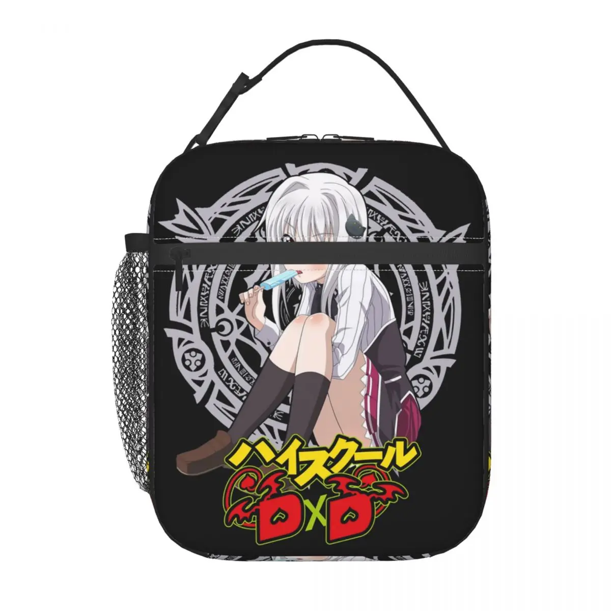 Tojo Koneko Love High School DxD Anime bolsas de almuerzo con aislamiento de nombre japonés para mujer, fiambrera térmica portátil para alimentos