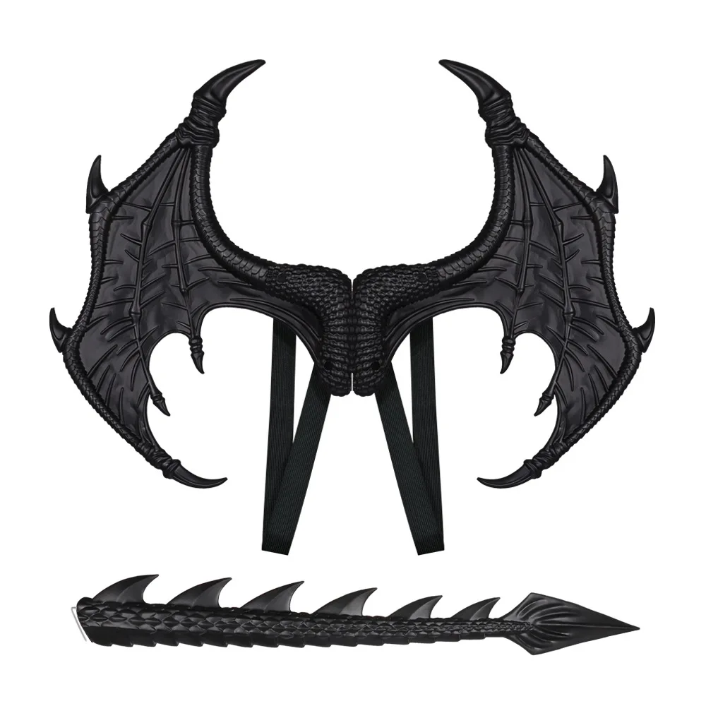 Dragon Wings Dinosaur Tail DragonAnimal Dress Up Wings Kindergarten Performance-Props for Kid Accessories Halloween Carnival