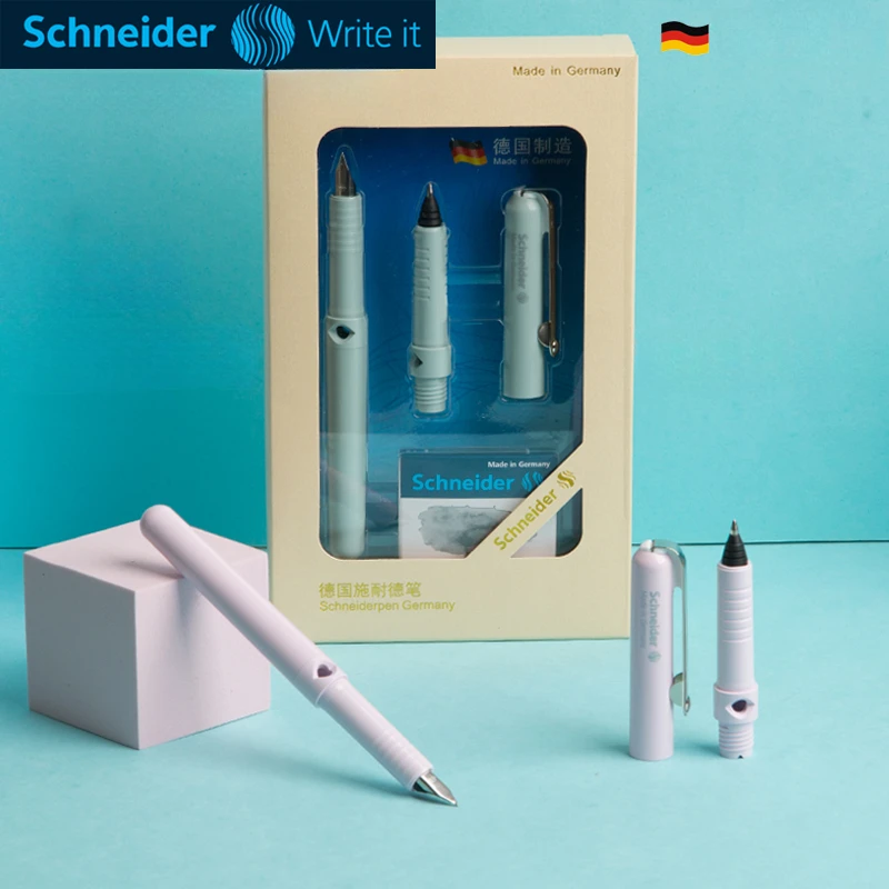 

Schneider BK400 Fountain Pen Set with Ballpoint Pen Head, Refill Inks in Box 0.5mm Business Office Signature Pen Chrismas Gift