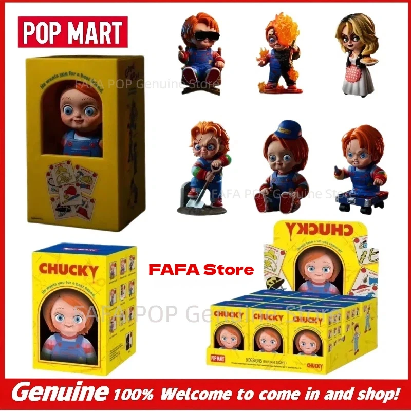 

Genuine POPMART Chucky Ghost Return Series Chucky Blind Box Kawaii Trendy Figurine Collection Mystery Box Trendy Cute Gift