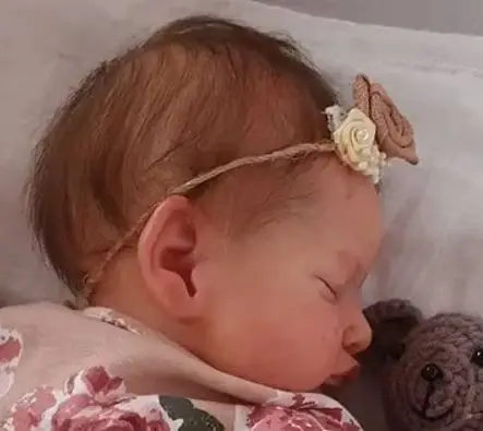 19inch Reborn Bebe  Rosalie Newborn Dolls Sleeping Baby Handmade Painted Lifelike 3D Skin with Visible Veins