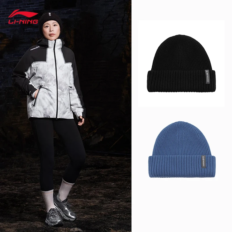 

LI-NING COUNTERFLOW Unisex Knitted hats outdoors Comfortable soft skin-friendly Warm caps 56-60CM AMZV061