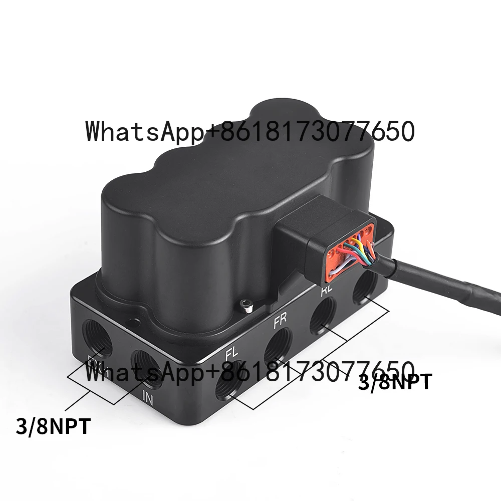 

Waterproof Valveblock Air Ride Suspension for Car Truck and Trailer 200 Psi Solenoid Valve Manifold Block 1/4" 3/8" G Valve