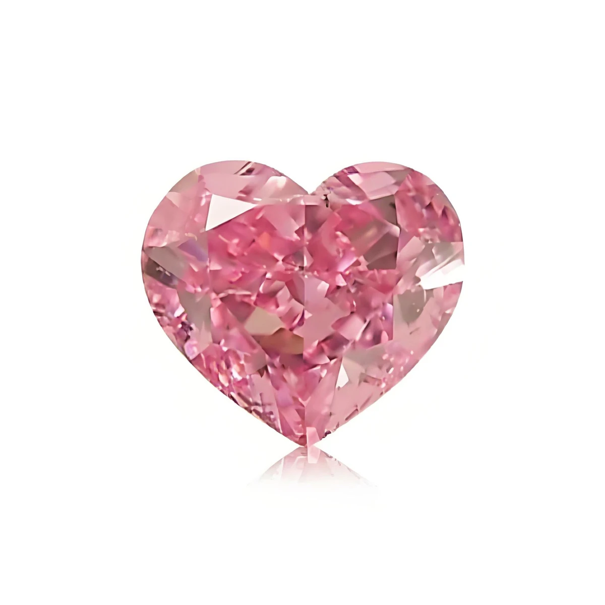 CVD HPHT Heart Cut Pink Lab Grown Diamonds 0.5-2.0CT Pink Heart Shape Real Loose Synthetic Diamond For Ring Making