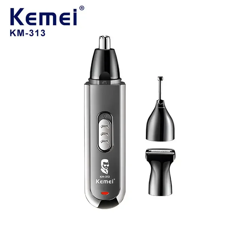 Kemei 3 IN 1 Eyebrows Trimmer Nose Trimmer Electric Replaceable Hair Remover Professional Ear Trimer Hair Shaver KM-313