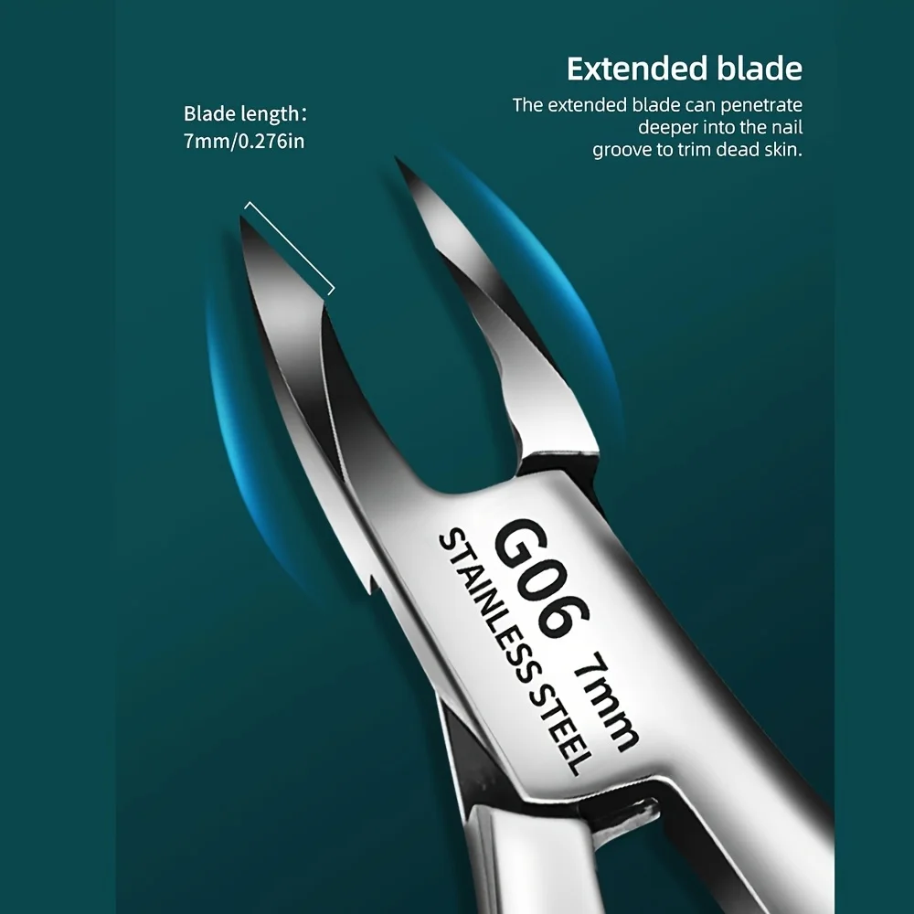 날카로운 칼날이 있는 전문가용 스테인리스 큐티클 트리머 - 정밀한 매니큐어 및 페디큐어를 위한 이중 스프링 손톱깎이