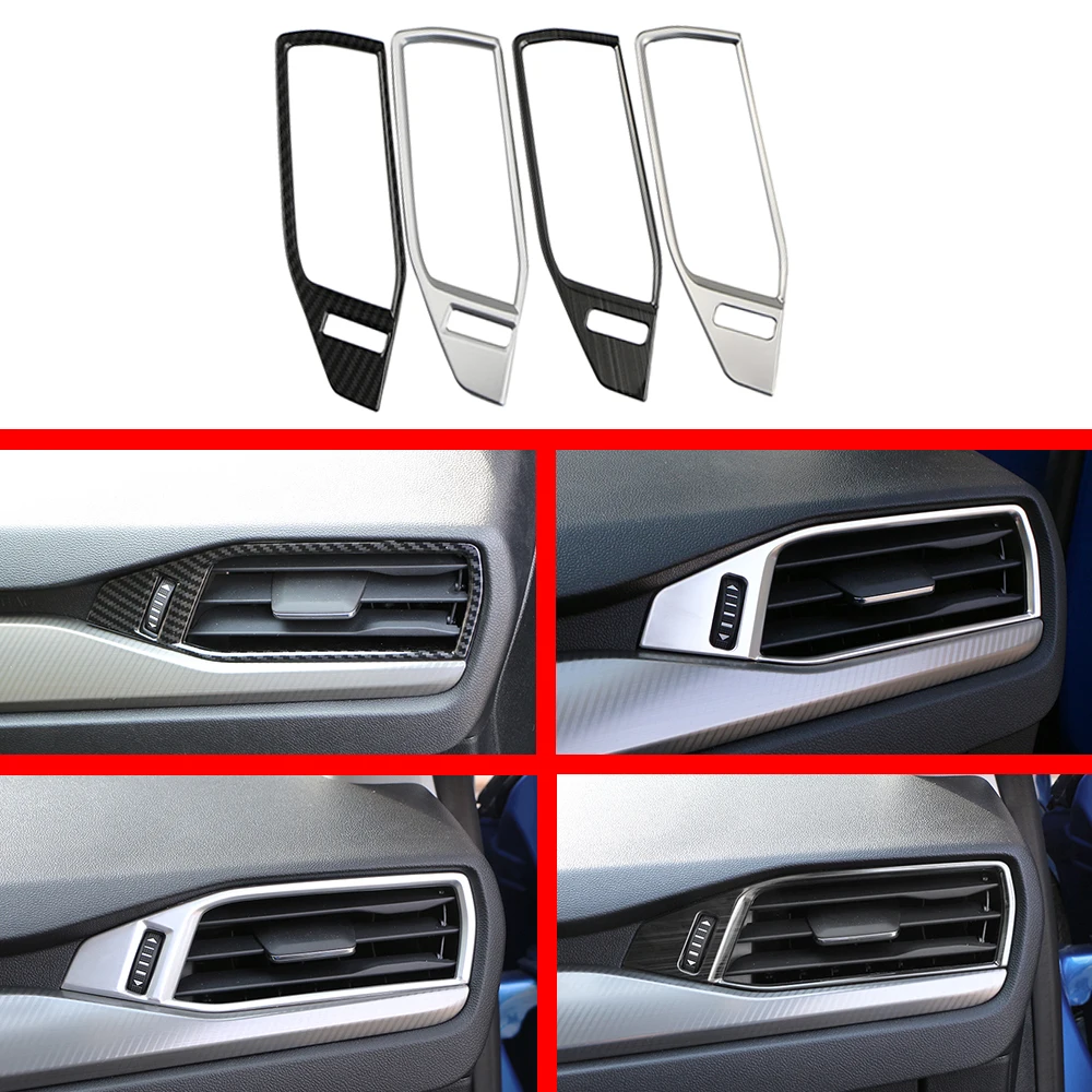 2Pcs A/C Air Condition Outlet Vent Cover Trim Sticker for Ford Focus 4 MK4 2019 2020 LHD Car Styling Accessories