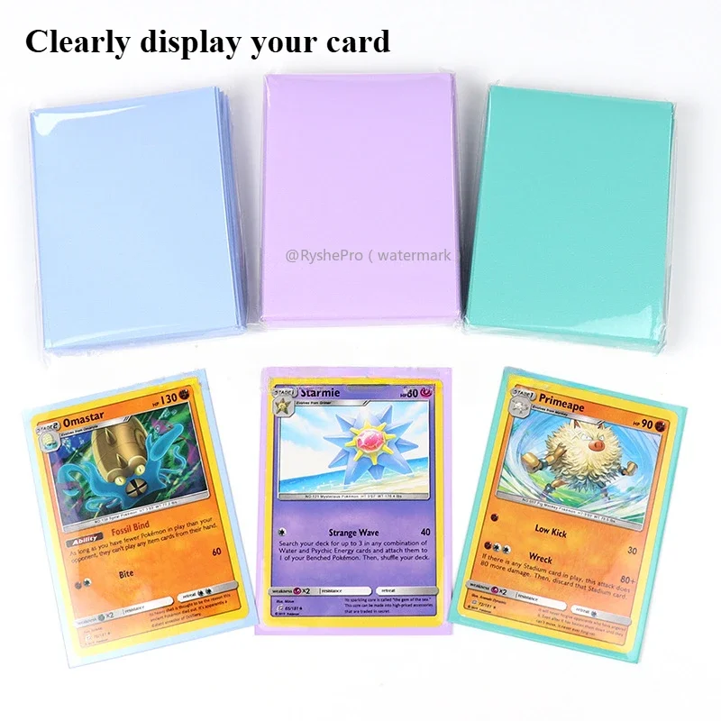 أكمام بطاقات ذات حجم قياسي، أكمام بطاقات داخلية ممتازة وملاءمة تمامًا مع بطاقات بوكيمون لبطاقة البيسبول TCG MTG Sports Card
