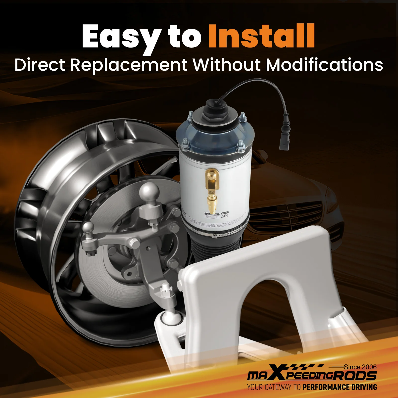 

Front Left Air Suspension Bag Shock for VW Phaeton V8 Bentley GT 04-06 3W0616039