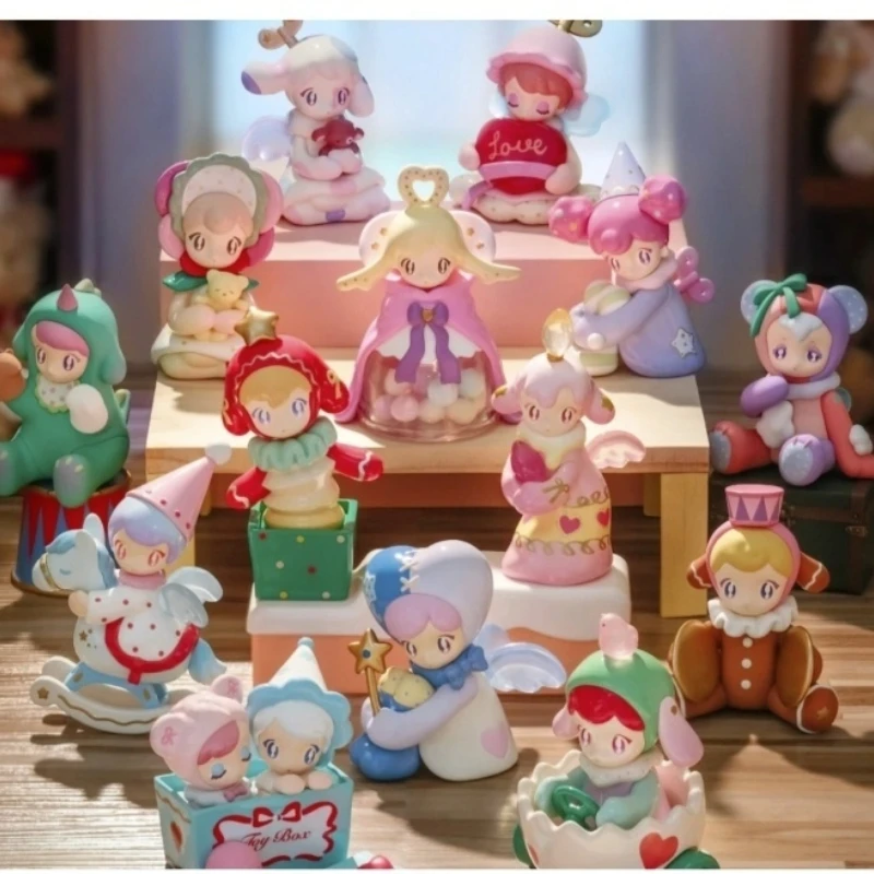 

Genuine AAMY Clockwork Toy City Series Blind Box Toys Kawaii Anime Action Figure Surprise Mystery Box Dolls Girls Christmas Gift