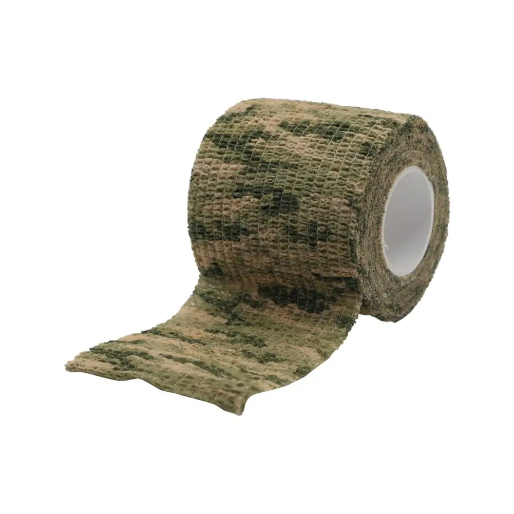 1 Roll Camouflage Tape  Camouflage Elastic Wrap Tape Hunt Disguise Elastoplast Self Adhesive Military Camo Tape Stealth Tape