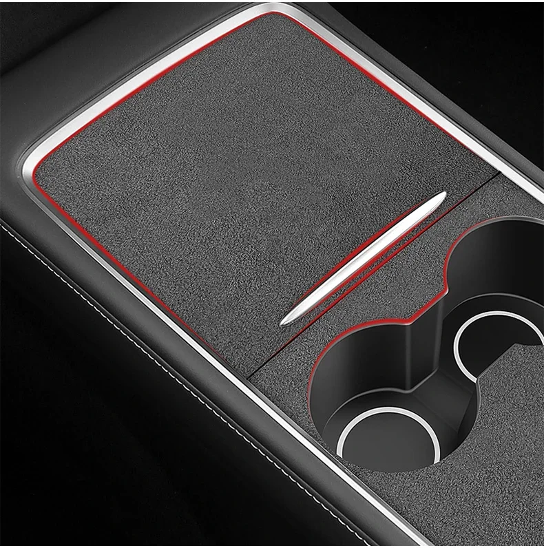 Für Tesla Modell 3 Y 2021 2022 2023 Auto Zentrale Steuerung Vorne Wasser Tasse Halter Trim Abdeckung Aufkleber Innen Dekoration zubehör – Detail 8