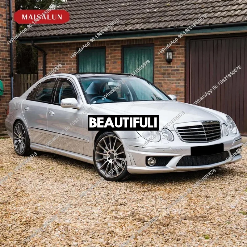 ZAIQU Jiuzhou Auto Car Bumper PP Material for E-Class W211 E63 Body Kit Front Bumper Rear Bumper Side Skirt