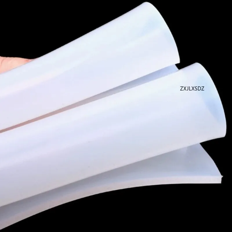 0.5-20mm Thickness Silicone Rubber Sheet Square Pad Mat High Temperature Resistance Seal Gasket 100x100mm