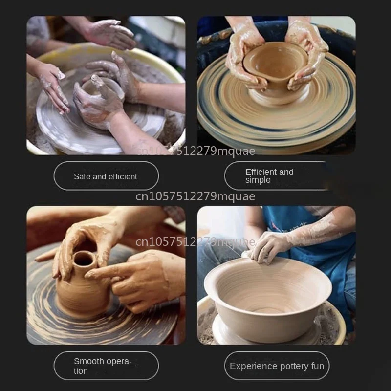 Ceramic Pottery Wheel Machine 25CM 9.8 Inch Clay Making Tool with LCD Touch Screen for Ceramics Wo 818003