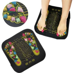 1Pc Acupuncture Cobblestone Foot Reflexology Massage Pad Walk Stone Square Foot Massager Cushion for Relax Body Pain Health Care