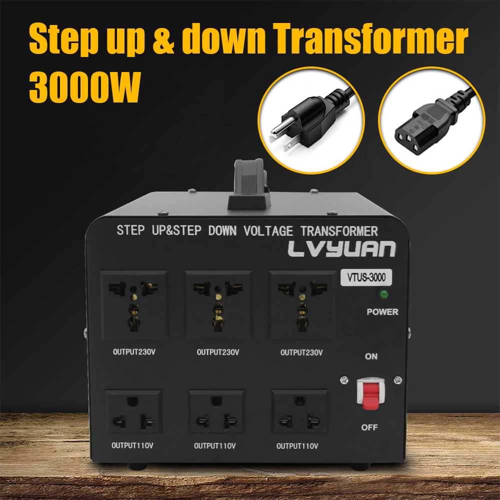 Voltage Converter  220V to 110V   110V to 220V Step Up/Down Voltage converter Voltage Transformer