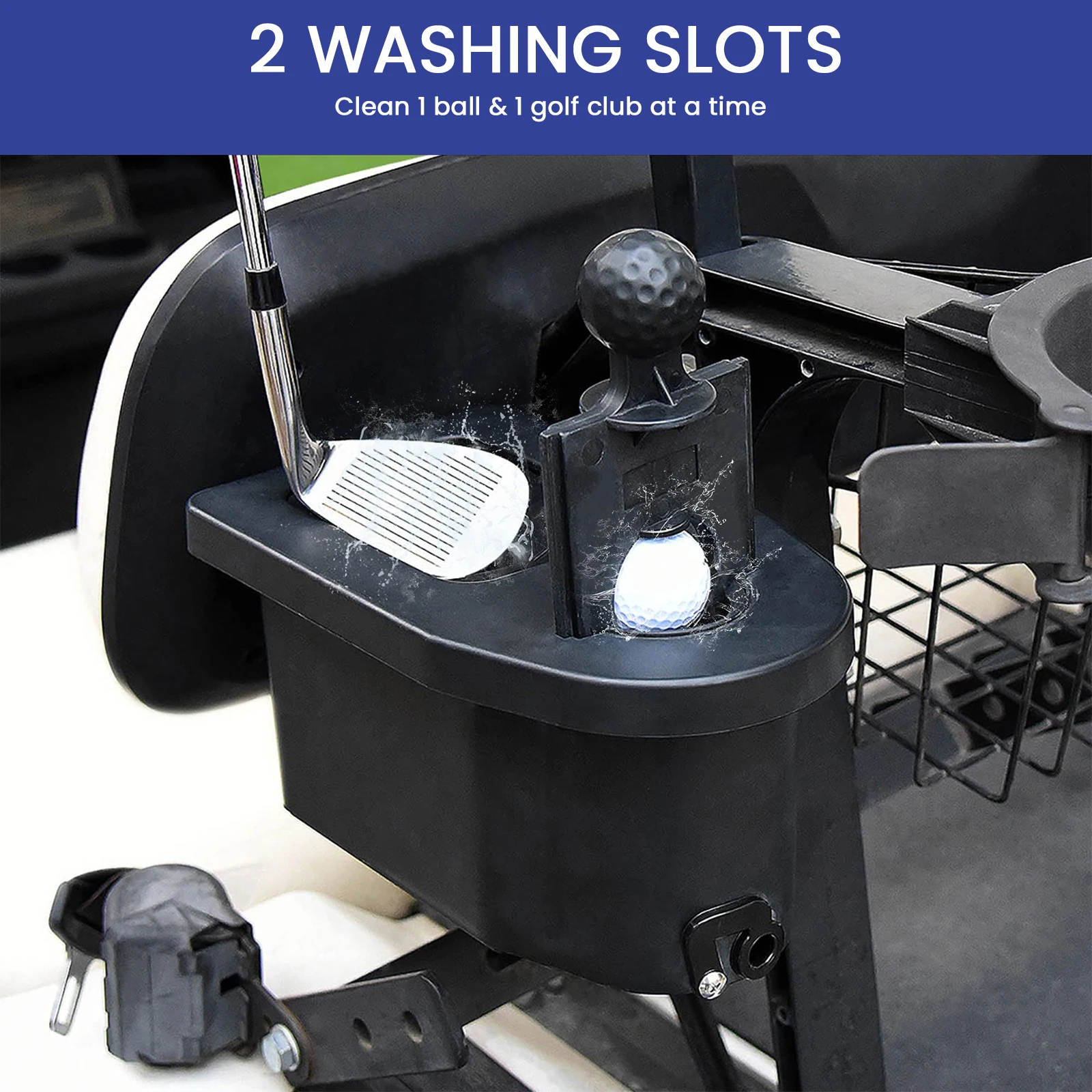 Golf Ball Club Cleaning Tool Golf Cart Club Balls Washer Golf Ball Club Maintain Tool for Yamaha Gas Club Car EZGO