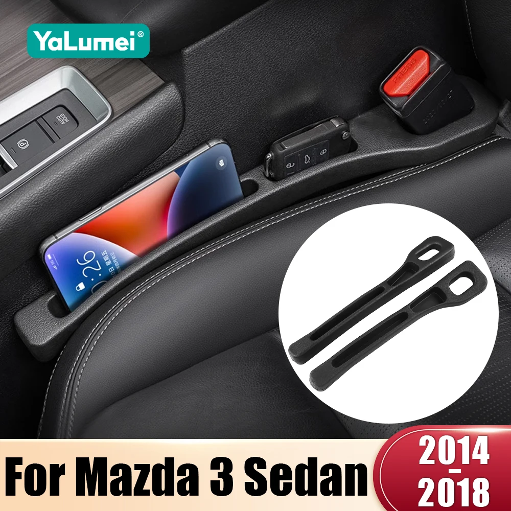 لمازدا 3 BM سيدان 2014 2015 2016 2017 2018 2 قطعة مقعد السيارة العالمي مانعة للتسرب شرائط الفجوة الجانب التماس حشو التخزين