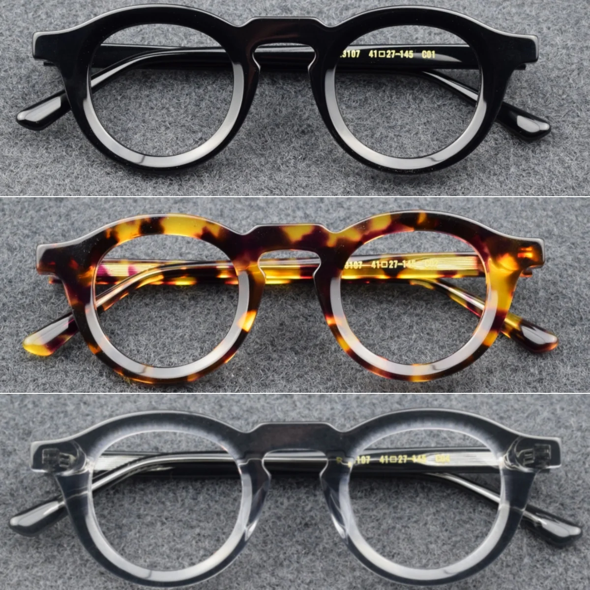 MCYFC Oval Glasses Frames for Men and Women Acetate Custome High Quality Hand Made Classics Glasses Frame Tortoise Eyeglasses