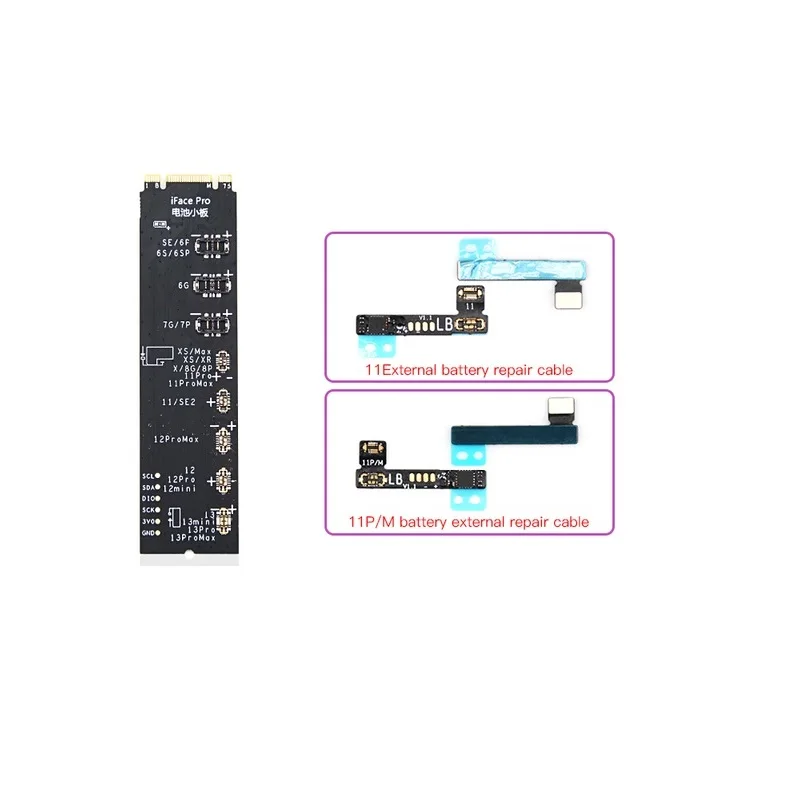 Luban Battery Cell Flex Cable for iPhone 11 12 Pro Max Mini Repair Replacement Tag On Battery Health Data Pop Ups Error Repair