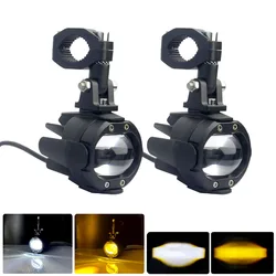 Motorcycle Auxiliary Light 100W White/Yellow Light Led Fog Lamp Spotlight Driving Lamp For BMW R1200GS F800GS F700GS F650 K1600