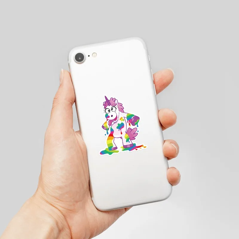 50 pegatinas decorativas de grafiti creativo de unicornio personalizado de dibujos animados