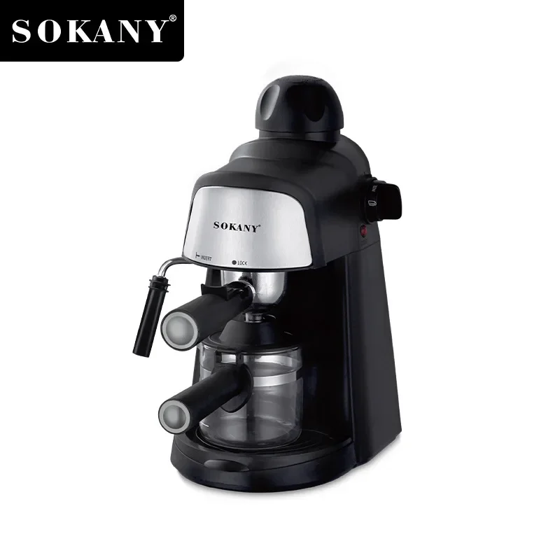 800W Electric Coffee Machine Multifunctional Coffee Maker Household Convenience talian Coffee Machine Semi-Automatic Coffee Pot