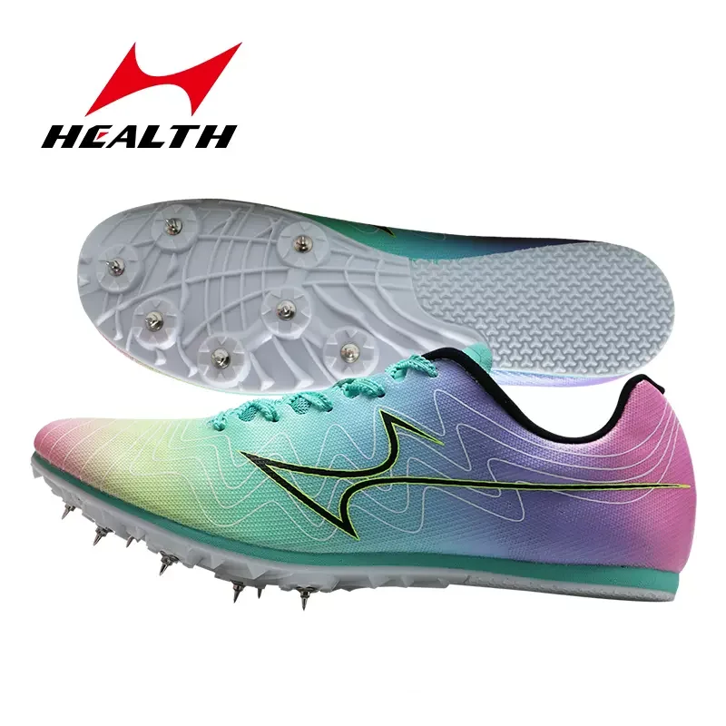 

Health Men 7 Spikes Shoes Track Field Sneakers Running Hurdle Athletes Triple Jump Training Shoes Racing Sprint Sneakers