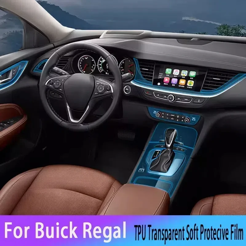 

For Buick Regal (2017-2019) Car Interior Dashboard GPS Navigation Screen Transparent TPU Protective Film Repair Car Stickers