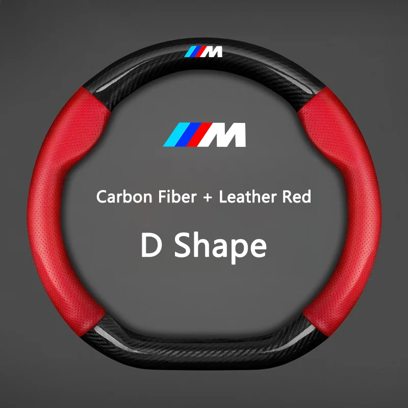 

Anti Slip Carbon Fiber leather PVC Car Steering Wheel Cover For BMW M E46 E36 E34 F10 E90 F30 E60 F30 E53 E30 E92 E87